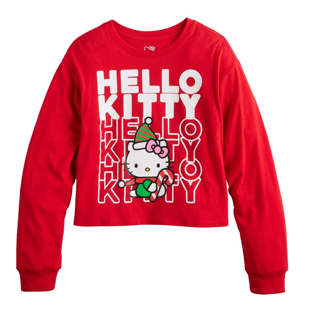 Hello Kitty Red Kids Long Sleeve Top